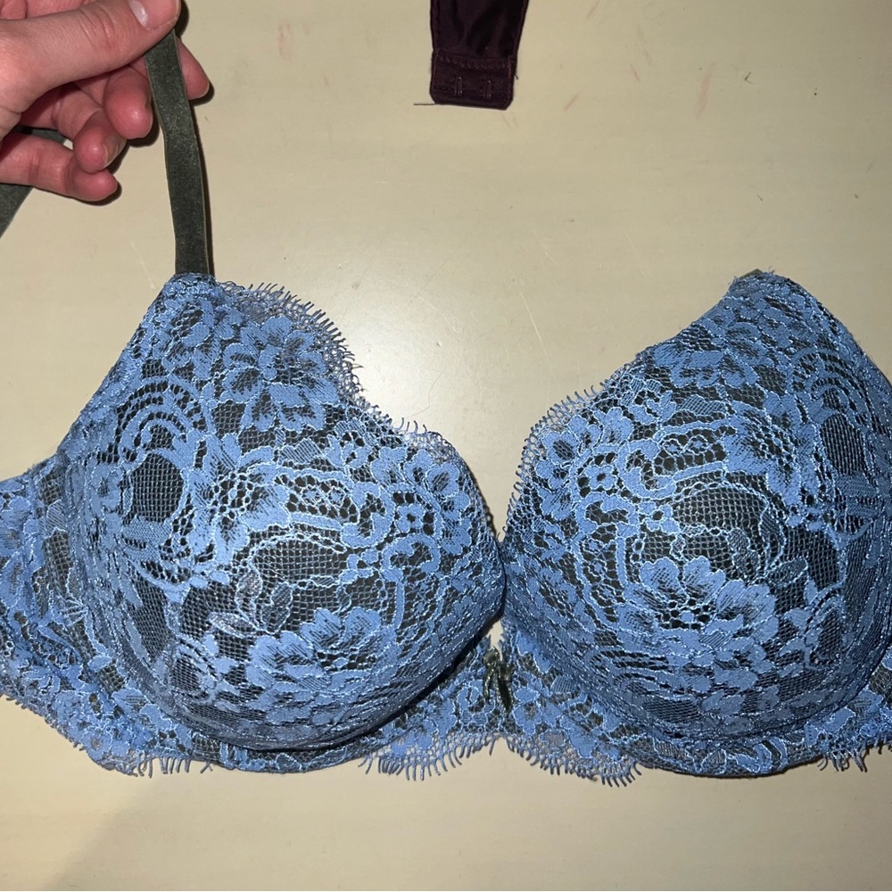 Victoria secret lace and velvet push up bra